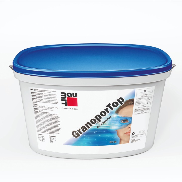 Tencuială decorativă Baumit GranoporTop 2R-Alb